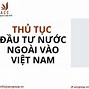 Các Nước Nhận Đầu Tư Có Cơ Hội Để