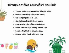 Kế Hoạch Kì Nghỉ Hè Bằng Tiếng Hàn